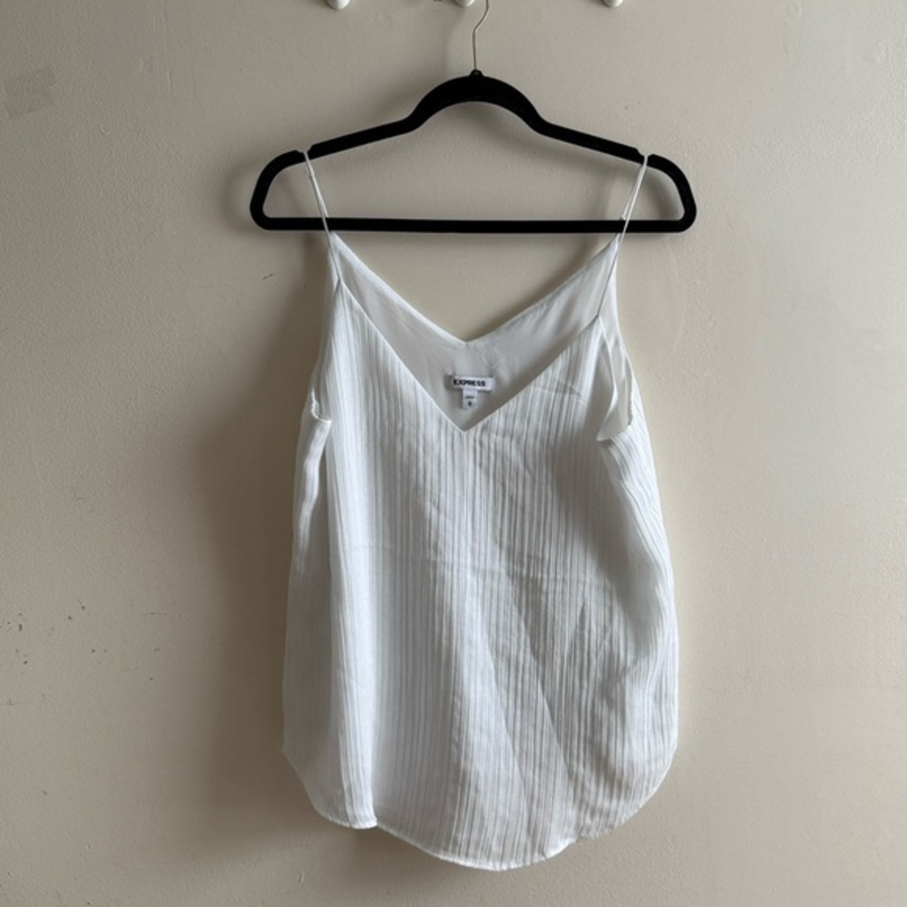 Express White Sleeveless Camisole Top